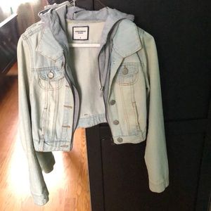 Crop top denim jacket